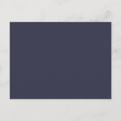Budget DUSTY BLUE Foliage Wedding RSVP Einladungspostkarte (Rückseite)