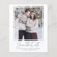 Budget Dusty Blue Foto Save the Date