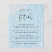 Budget Dusty Blue Gold Hochzeitskript (Vorderseite)