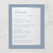 Budget Dusty Blue Imitats Silver Wedding Details C (Vorderseite)