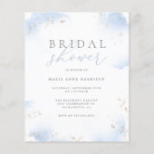 Budget Dusty Blue Ombre Gold Dust Brautparty (Vorderseite)