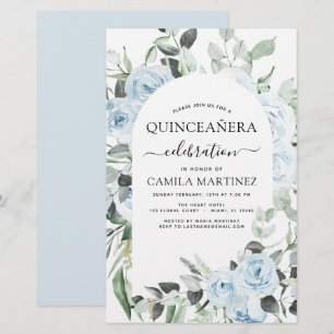 Budget Dusty Blue Quinceañera Blumenladen