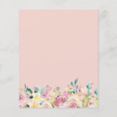 Budget Dusty Floral Foto Abschluss Vielen Dank (Rückseite)