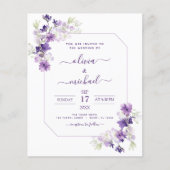 Budget Dusty Lila Wedding Blumengrün (Vorderseite)