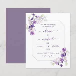 Budget Dusty Lila Wedding Blumengrün