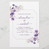 Budget Dusty Lila Wedding Blumengrün (Vorderseite)