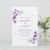 Budget Dusty Lila Wedding Blumengrün (Stehend Vorderseite)