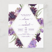 Budget Dusty Lila Wedding Blumengrün (Vorderseite)