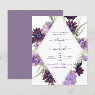 Budget Dusty Lila Wedding Blumengrün