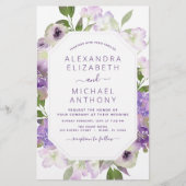 Budget Dusty Lila Wedding Blumengrün (Vorderseite)