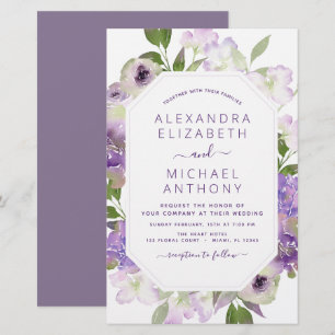 Budget Dusty Lila Wedding Blumengrün