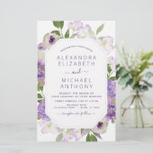 Budget Dusty Lila Wedding Blumengrün (Stehend Vorderseite)
