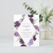 Budget Dusty Lila Wedding Blumengrün (Stehend Vorderseite)