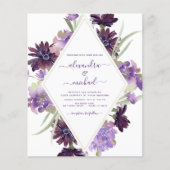 Budget Dusty Lila Wedding Blumengrün (Vorderseite)