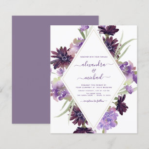 Budget Dusty Lila Wedding Blumengrün