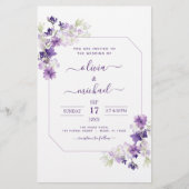 Budget Dusty Lila Wedding Blumengrün (Vorderseite)