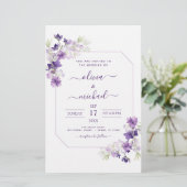 Budget Dusty Lila Wedding Blumengrün (Stehend Vorderseite)