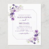 Budget Dusty Lila Wedding Blumengrün (Vorderseite)