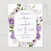 Budget Dusty Lila Wedding Blumengrün (Vorderseite)