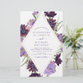 Budget Dusty Lila Wedding Blumengrün (Stehend Vorderseite)