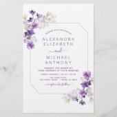 Budget Dusty Lila Wedding Blumengrün (Vorderseite)