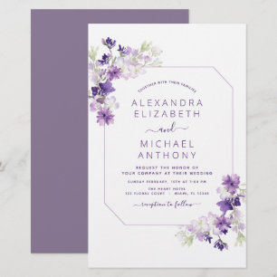 Budget Dusty Lila Wedding Blumengrün