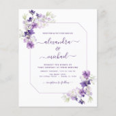 Budget Dusty Lila Wedding Blumengrün (Vorderseite)