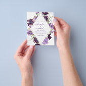 Budget Dusty Lila Wedding Blumengrün Flyer (Gruppe)