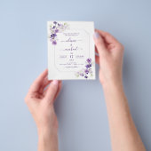 Budget Dusty Lila Wedding Blumengrün Flyer (Gruppe)