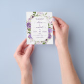 Budget Dusty Lila Wedding Blumengrün Flyer (Gruppe)