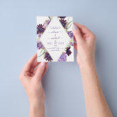 Budget Dusty Lila Wedding Blumengrün Flyer (Gruppe)