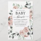 Budget Dusty Pink Baby Dusche Blumenladen (Vorderseite)