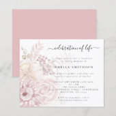 Budget Dusty Pink Blumenfeier (Vorne/Hinten)