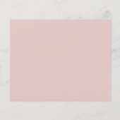 Budget Dusty Pink Blumengrün Save the Date (Rückseite)