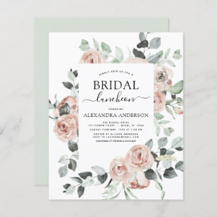 Budget Dusty Pink Brautparty Luncheon