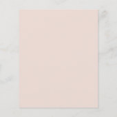 Budget Dusty Pink Brautparty Luncheon (Rückseite)