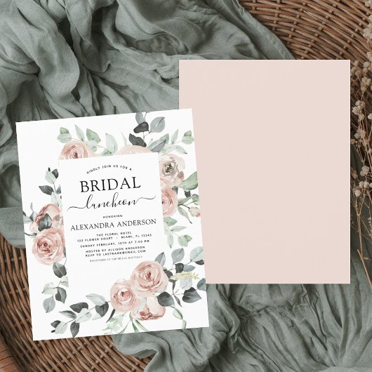 Budget Dusty Pink Brautparty Luncheon