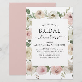 Budget Dusty Pink Brautparty Luncheon Floral