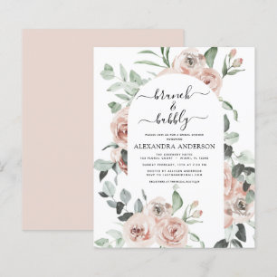 Budget Dusty Pink Brunch & Bubbly Brautparty