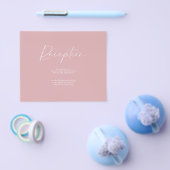 Budget Dusty Pink Empfang Informationen einfügen Flyer (Einzeln)