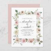 Budget Dusty Pink Floral Eukalyptus Wedding (Vorne/Hinten)