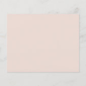 Budget Dusty Pink Floral Save the Date Einladung (Rückseite)