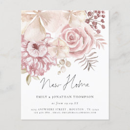 Budget Dusty Pink Florals Drehbuch Moving New Zuha