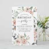 Budget Dusty Pink Geburtstagsparty Blumenladen (Stehend Vorderseite)