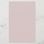 Budget Dusty Pink Simple Script Baby Dusche FLYER (Hinten)