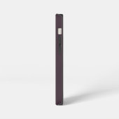 Budget Dusty Plum mit Namen iPhone Hülle (Linke Seite)