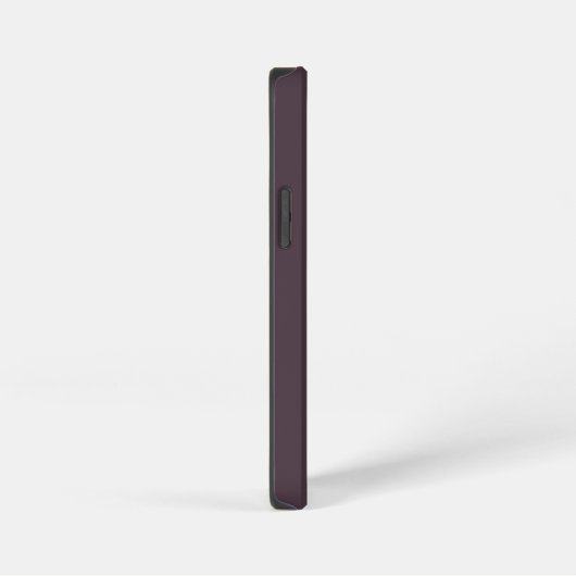 Budget Dusty Plum mit Namen iPhone Hülle (Rechte Seite)