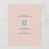 Budget Dusty Rose Floral Eukalyptus Save the Date (Rückseite)