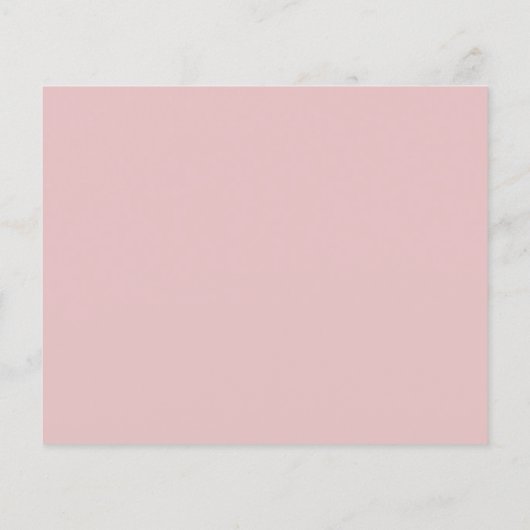 Budget Dusty Rose Florals Wedding Save the Date (Rückseite)