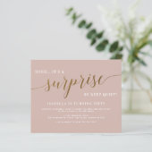 Budget Dusty Rose & Gold Überraschung Geburtstagsp (Stehend Vorderseite)